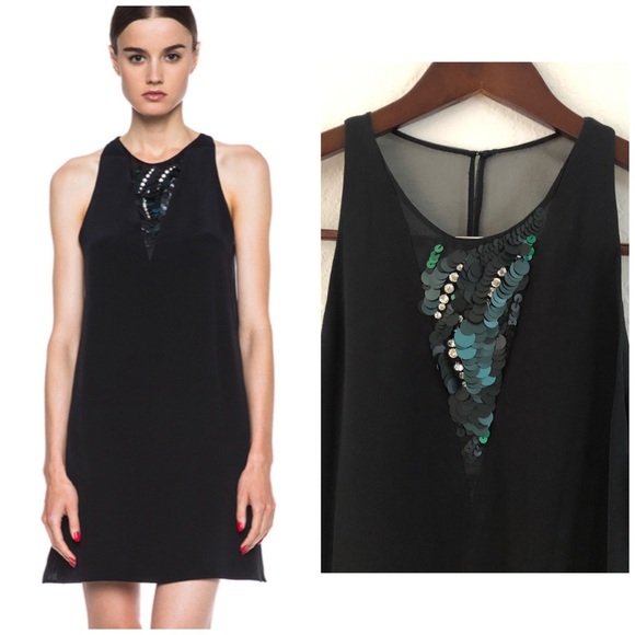 NEW 3.1 Phillip Lim Silk Sequin Embellished Front Dress - Picture 6 of 16